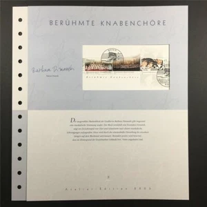 GERMANY ART-EDITION 2003/08 BLOCK 61 KNABENCHOR CHOR MUSIK MUSIC - Picture 1 of 9