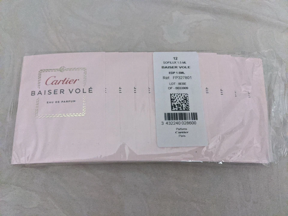 CARTIER BAISER VOLE Eau De Parfum SELLADO paquete de 12 muestras x 1,5 ml  Foto 1 de 2