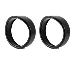 Eagle Lights Harley 4.5" LED Passing / Fog Light Visor Trim Rings Matte Black - Bild 1 von 11