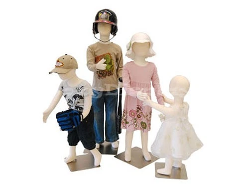 51-Inch Glossy White Child/Youth Mannequin Form - Polypropylene, Weighted Base, Detachable Arms - View #8