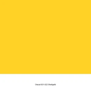 3,56 €/m² Oracal 631-022 Shellgelb Matt Plotterfolie Möbelfolie 1,26 x 1 m - Bild 1 von 2