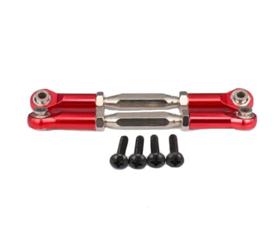 Aluminum Servo Linkage Pulling Steering Rod M4 Thread 3mm Hole 83-97 1/10 rc car - Image 1 of 4