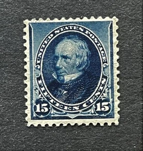 mystamps US 227, 15 cent Henry Clay, 1890, MNH, XF, Certified - Picture 1 of 3