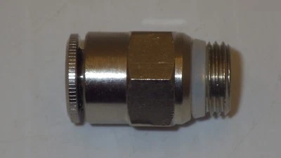 CAMOZZI P6510 04-04 MALE CONNECTOR 1/4" OD TUBE 1/4" PRO-FIT TEFLON SEAL NNB  - Image 1 of 3