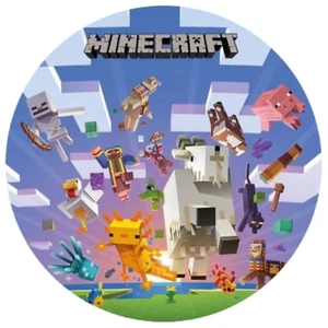 Tortenaufleger Minecraft + 12 passende Muffinaufleger Komplettpaket Neu - Bild 1 von 2