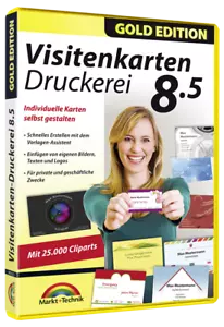 Visitenkarten Druckerei 8.5 Gold Edition - PC Software inkl. Datenträger - Bild 1 von 5