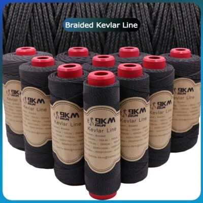 Black Braided Kevlar Line Kite Flying Line Fishing Assist Rope Made with Kevlar - Image 1 of 4