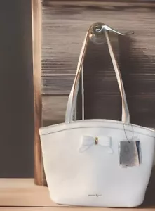 Nanette Lepore white purse With A Bow NWT - Picture 1 of 10
