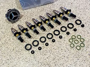 MERCEDES FUEL INJECTOR SET KIT W107 W108 W116 280SE SEL 450SL SLC 450SE SEL - Picture 1 of 4