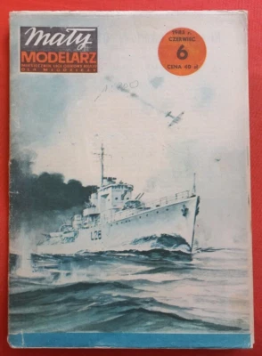 Modellbaubogen Maly Modelarz 6/1983, Destroyer Zerstörer ORP SLAZAK  in 1:200 - Bild 1 von 4