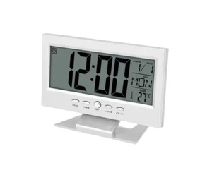 SVEGLIA OROLOGIO DATARIO DIGITALE TERMOMETRO DISPLAY LCD DA COMODINO ELETTRICA - Foto 1 di 4
