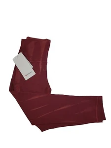 Lululemon Wunder Train HR Crop 23" Desvanecimiento Sol Blanqueado Lavado Rojo Merlot Talla 6 - Imagen 1 de 5