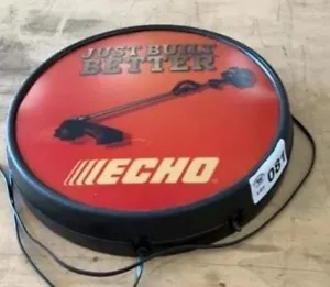 Letrero iluminado Echo Just Built Better Dealer 20"" recortador de exhibición de tienda vintage - Imagen 1 de 3