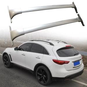 2pcs Silver Crossbar Roof Rack Cross Bar for Infiniti FX 35 37 50 QX70 2009-2019 - Picture 1 of 8