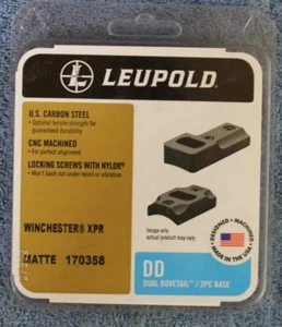 Leupold 170358 Dual Dovetail Two-Piece Matte Black Bases Winchester XPR NEW! - Picture 1 of 2