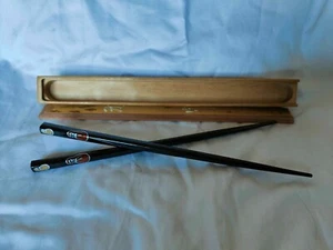ornate wooden chopsticks in box asian food tea ceremony japan japanese wooden - Picture 1 of 8