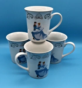 ZRIKE DISNEY Princesa Cenicienta Príncipe Encantador 14oz Taza Taza (Juego de 4) Nuevo con Etiquetas - Imagen 1 de 7