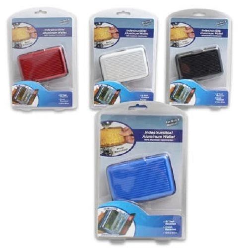 1 Aluminum Metal Wallet Business ID Credit Card Case Holder Accordion Design - Image 1 of 1