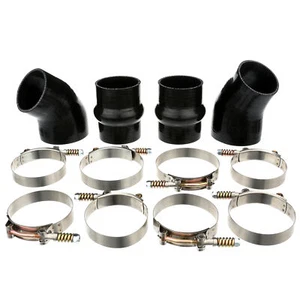 Heavy Duty Silicone Intercooler Boot Kit For 94-02 Dodge Ram Cummins 5.9L Diesel - Picture 1 of 4