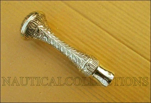 Mango largo victoriano de latón solo para bastón de madera bastón perilla de regalo vintage - Imagen 1 de 6