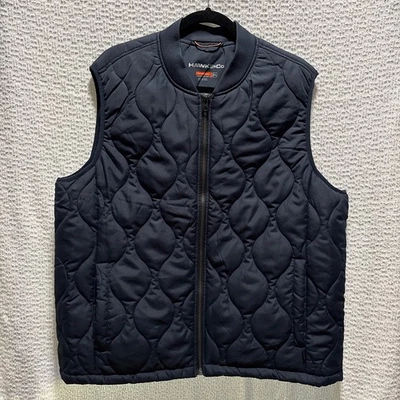 Chaleco acolchado Hawke & Co para hombre XL azul marino cremallera completa empaquetable rendimiento deportivo Foto 1 de 4