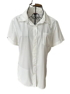 The North Face Women’s White Short Sleeve Shirt – Size L (Large) - Picture 1 of 7