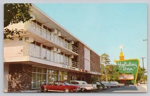 Vintage Holiday Inn Miami Florida 3D Lithograph Postcard 1950s - Picture 1 of 2