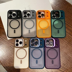 Étui avec support objectif métallique pour iPhone 17 16 Pro Max 15 14 13 Cover - Picture 1 of 19
