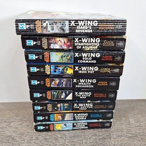 Complete Series Set X-WING 1-9 Star Wars Lot  Vintage Paperback Book  - Picture 1 of 4