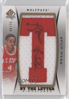 2012-13 SP Authentic By the Letter Signatures /75 Spud Webb #BL-SW Auto - Image 1 of 2