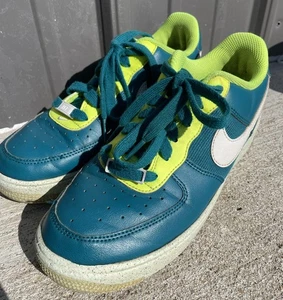 Nike Air Force 1 Low Crater Bright Spruce Volt DM1086-300 GS Youth Size 6Y NL - Picture 1 of 9
