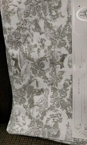 Delphine GREEN TOILE DOGS FLORAL PLACEMATS s/ 4  Thanksgiving Chinoiserie NEW - Picture 1 of 24