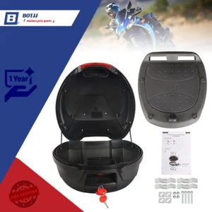 Motorcycle Trunk Scooter Tour Tail Box Luggage Top Lock Storage Carrier Case 32L - Picture 1 of 20
