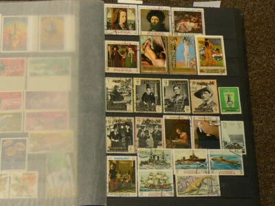 Fujeira Over 160 Cancelled Stamps #5063 - Image 1 of 4