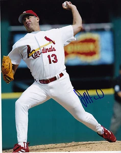 JEFF FASSERO ST. LOUIS CARDINALS ACTION SIGNED 8x10 - Picture 1 of 1