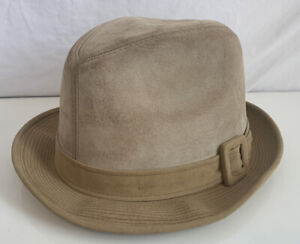 Dobbs Fedora Leather Brown Hat Men’s Size 7 5/8 Vintage 60’s Rare