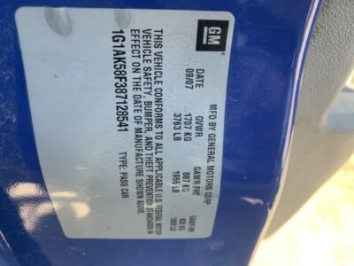 Trunk/Hatch/Tailgate Sedan Without Spoiler Fits 05-10 COBALT 1007935 Foto 1 de 3