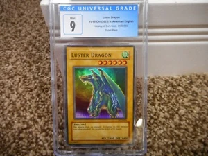 Yu-Gi-Oh 2003 Luster Dragon cgc 9 MINT Legacy of Darkness LOD-005 Super Rare - Picture 1 of 6