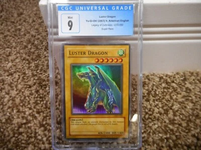 Yu-Gi-Oh 2003 Luster Dragon cgc 9 MINT Legacy of Darkness LOD-005 Super Rare - Image 1 of 4