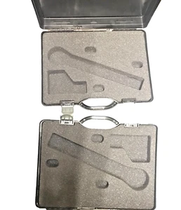 TWO (2) SHURE mic microphone cases good clips hinges and lid / base foam USED - Picture 1 of 3