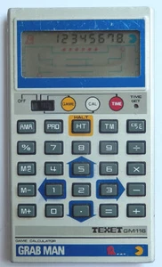 VINTAGE TEXET GRAB MAN GM116 PACMAN GAME CALCULATOR 1980'S - Picture 1 of 5