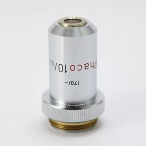 Leitz Objektiv 170/- Phaco 10/0.25 Phaco 1 Phasenkontrast Mikroskop - Picture 1 of 5