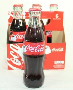 Vintage Coca Cola Christmas 2012 Lot of 6 8fl Oz Bottles And Carton - Picture 1 of 8