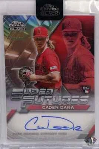 2025 Topps Chrome Black Baseball Caden Dana Super Futures Auto /99 LA Angels - Picture 1 of 3