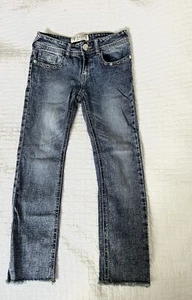 GUESS Jeans Floral & Logo Embroidery Girls Size 8 - Picture 1 of 17