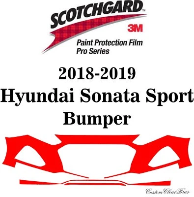 Protección de pintura 3M Scotchgard serie Pro para Hyundai Sonata Sport 2018 2019 Foto 1 de 3