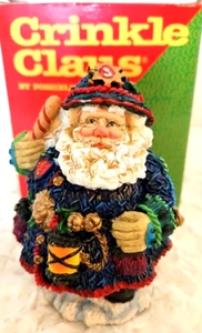 Crinkle Claus Possible Dreams Crinkle Policeman 4.5"  Candy Cane Holly Hat 1996 - Picture 1 of 5