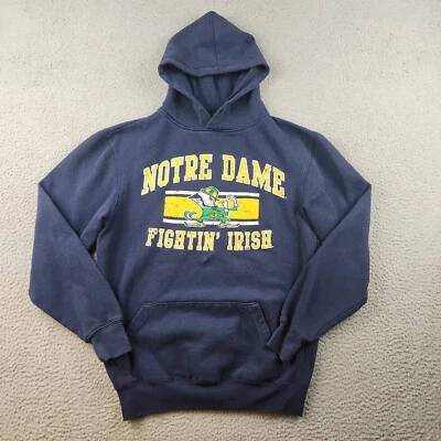 Sudadera con capucha Notre Dame Fighting Irish para hombre pequeña azul marino NCAA Foto 1 de 4