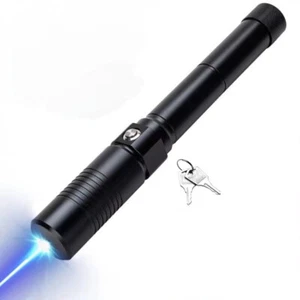 1MW Adjustable Focus 450nm Blue Laser Pointer Pen Beam Light Flashlight - Picture 1 of 10