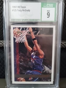 1997-98 Topps - #125 Tracy McGrady (RC) Rookie CSG 9  - Bild 1 von 2